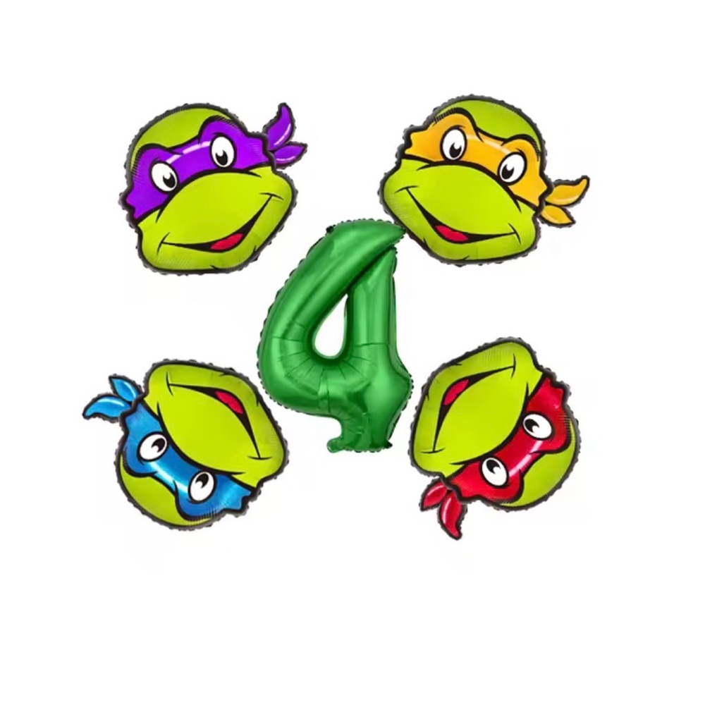 New 4th Birthday Party Balloons Teenage Mutant Ninja Turtles